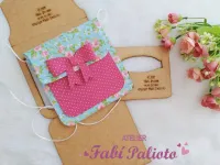 G1.555  Gabarito de Moldes  em MDF  Bolsa com Bolso