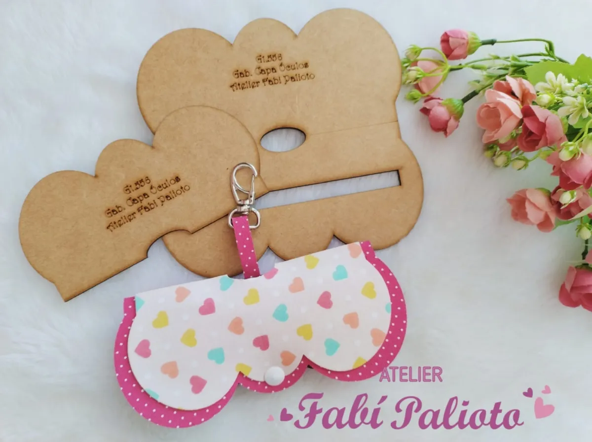 G1.556  Gabarito de Moldes  em MDF  Capa Óculos  Imagem