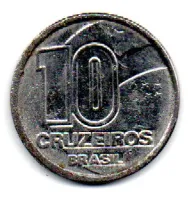 1992 - 10 Cruzeiros - Moeda Brasil - C/ Danos - Foto 2