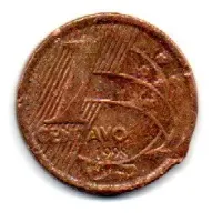 1998 - 1 Centavo - Moeda Brasil - C/ Danos