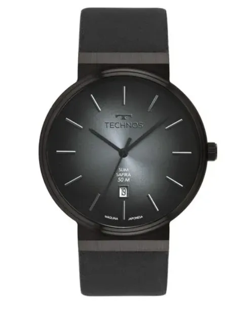 Relógio Technos Masculino Slim Grafite GM12AJ/0P