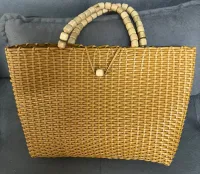 Bolsa em fio fibra sintética, confecção artesanal e Super reforçada, lançamento moda primavera verão praia e piscina, ideal para todas ocasiões! - Foto 3