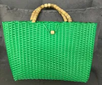 Bolsa em fio fibra sintética, confecção artesanal e Super reforçada, lançamento moda primavera verão praia e piscina, ideal para todas ocasiões! - Foto 7