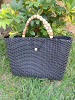 Bolsa em fio fibra sintética, confecção artesanal e Super reforçada, lançamento moda primavera verão praia e piscina, ideal para todas ocasiões! - Foto 9