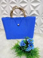 Bolsa em fio fibra sintética, confecção artesanal e Super reforçada, lançamento moda primavera verão praia e piscina, ideal para todas ocasiões! - Foto 10
