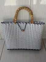 Bolsa em fio fibra sintética, confecção artesanal e Super reforçada, lançamento moda primavera verão praia e piscina, ideal para todas ocasiões! - Foto 13