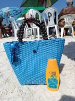 Bolsa em fio fibra sintética, confecção artesanal e Super reforçada, lançamento moda primavera verão praia e piscina, ideal para todas ocasiões! - Foto 14