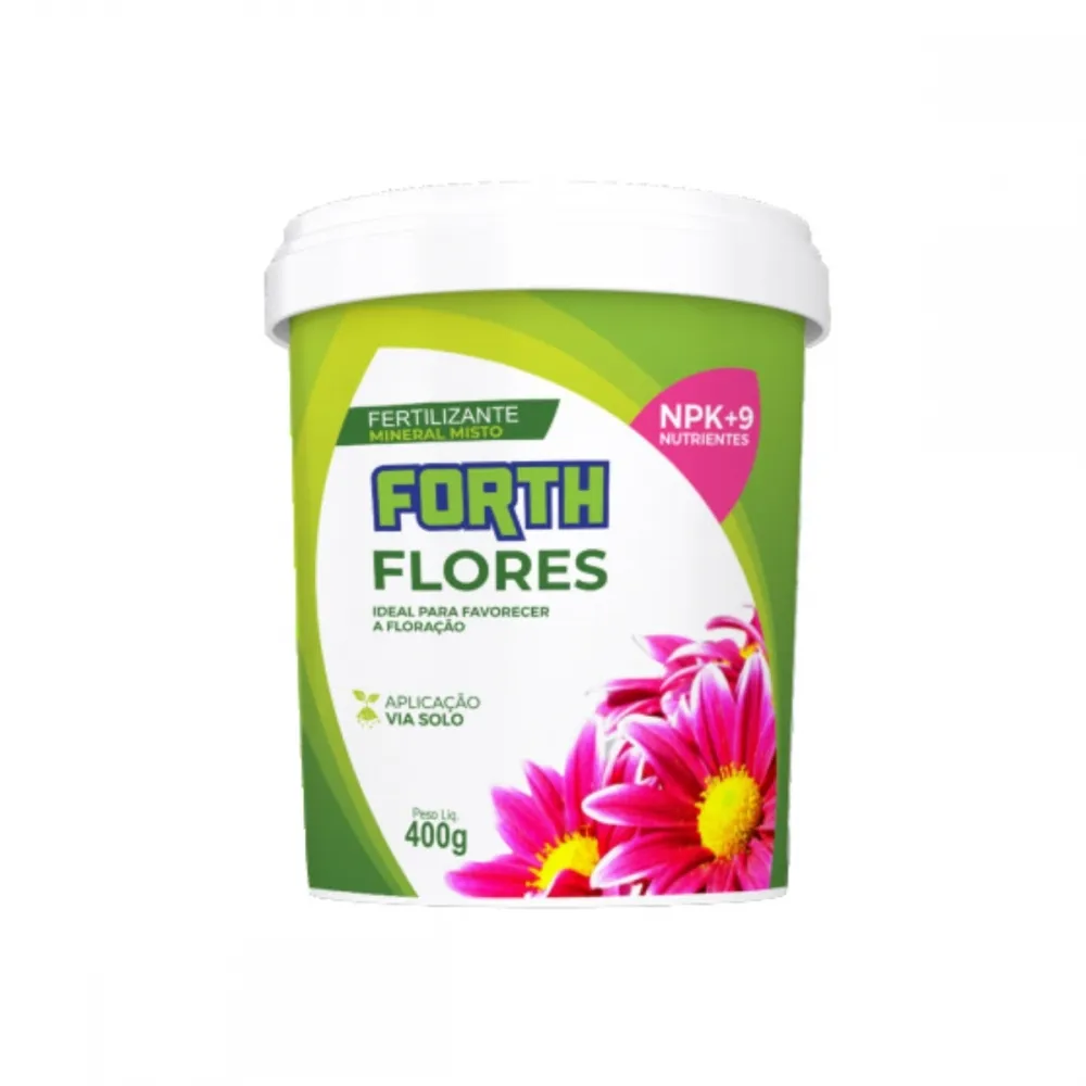 Adubo Fertilizante Forth Flores Floração Folhas Verdes 400 gramas Imagem