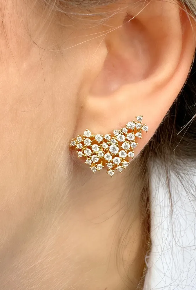 Brinco constelação de zircônias 