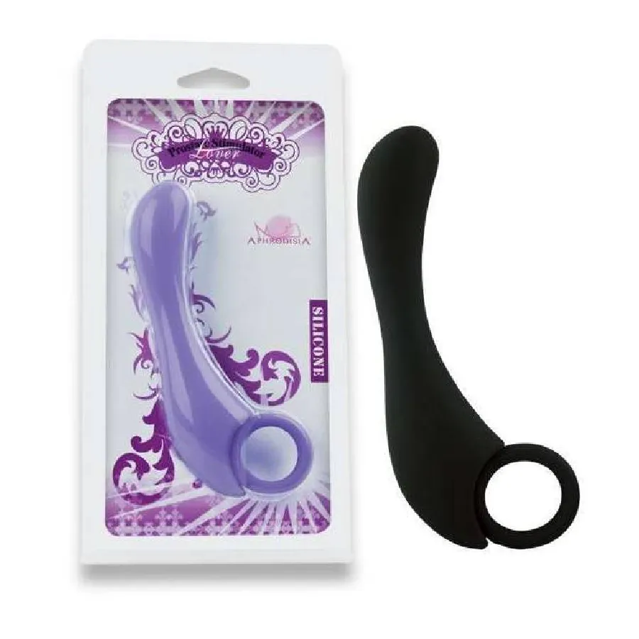  ESTIMULADOR MASSAGEADOR DE PRÓSTATA  APHRODISIA LOVER - PRETO.                                                            APHRODISIA Imagem