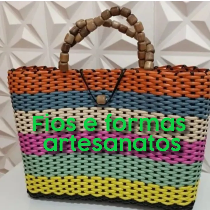 Bolsa fibra sintética colorida Imagem