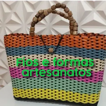 Bolsa fibra sintética colorida