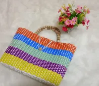 Bolsa fibra sintética colorida - Foto 8
