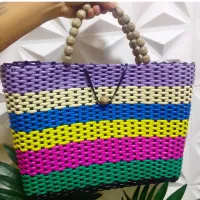 Bolsa fibra sintética colorida - Foto 12