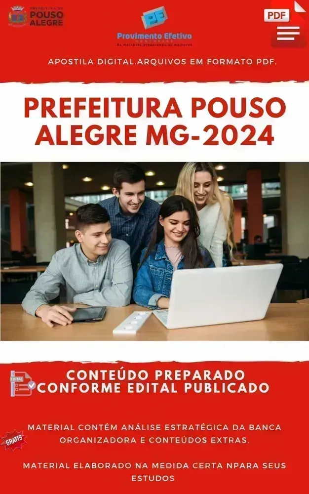 Apostila Prefeitura Pouso Alegre MG Enfermeiro Ano 2024