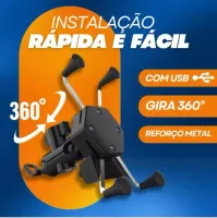 Suporte De Celular Para Moto E Bicicleta Lehmox Ley-1601 - Foto 2