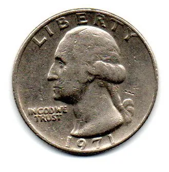 Estados Unidos - 1971 - 25 Cents - Quarter Dollar