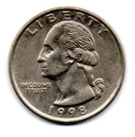 Estados Unidos - 1998D - 25 Cents - Quarter Dollar