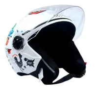 Capacete FW3  X Open Stickers branco - Foto 2