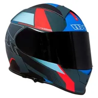 Capacete X 11 Revo Pro Flagger Azul Vermelho - Foto 4