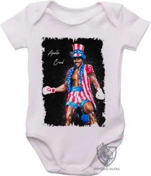 Body bebê Apollo Creed Rocky Balboa tamanho 0 a 3 meses