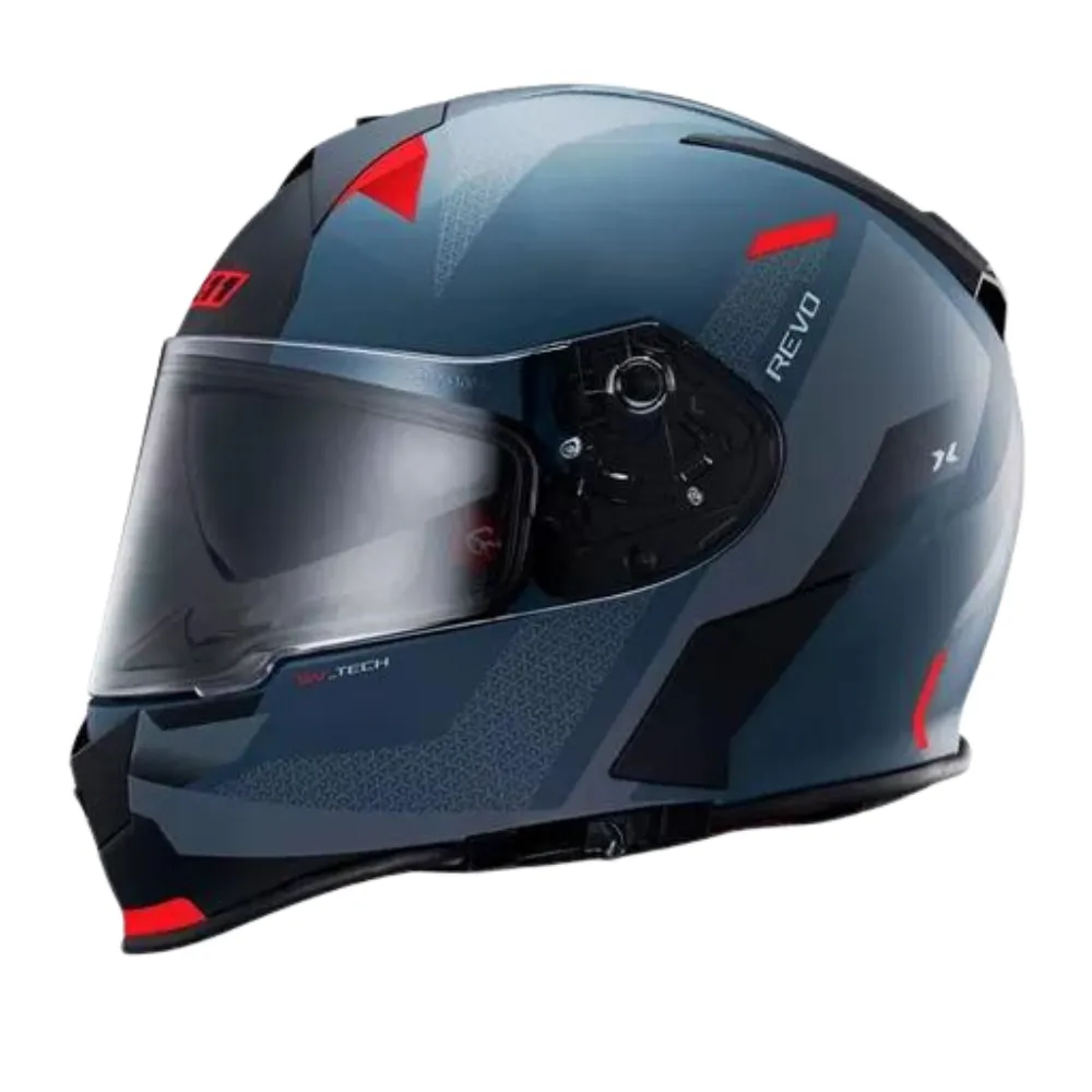Capacete X 11 Revo Pro Vision Cinza Vermelho
