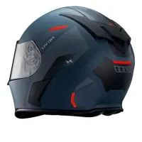 Capacete X 11 Revo Pro Vision Cinza Vermelho - Foto 4