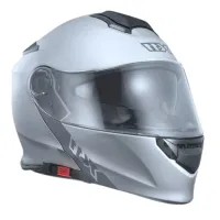 Capacete X 11 Turner Solido articulado Prata - Foto 2