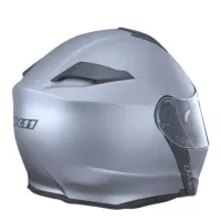 Capacete X 11 Turner Solido articulado Prata - Foto 3