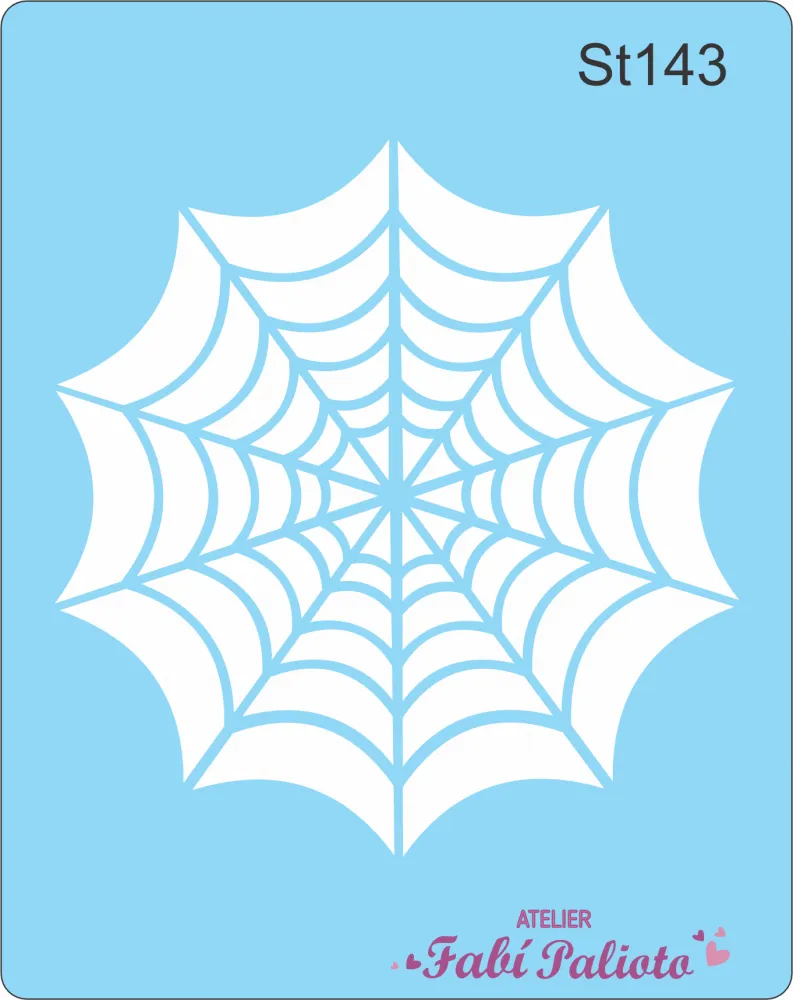 ST143  Stencil Teia de Aranha inteira