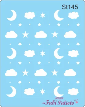 ST145  Stencil Noite