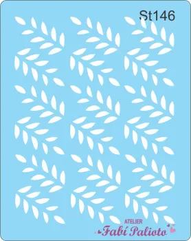 ST146  Stencil Ramos Fofos