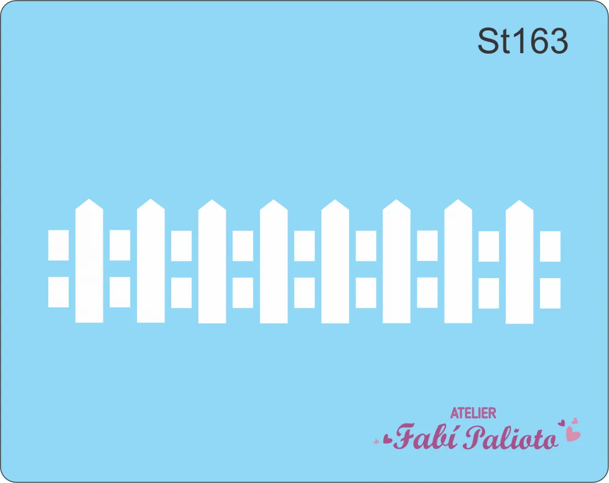 ST163 Stencil  Cerca Pequena Imagem