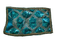 ESGOTADO! Paninho  para Mesas & Altares - Fios de Ouro - 27cm x 17cm - Foto 2