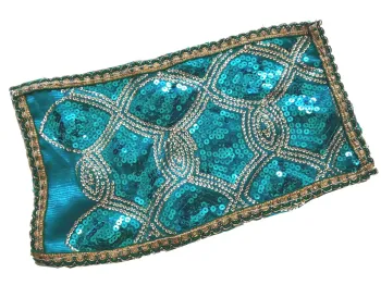 ESGOTADO! Paninho  para Mesas & Altares - Fios de Ouro - 27cm x 17cm