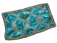 ESGOTADO! Paninho  para Mesas & Altares - Fios de Ouro - 27cm x 17cm