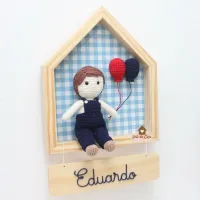 Menino - Casinha - Porta Maternidade - Foto 2