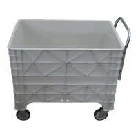 Carrinho Coletor  Para Condominio 372 Litros Completa  Branca Com Puxador Frontal - Foto 2