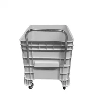 Carrinho Coletor  Para Condominio 372 Litros Completa  Branca Com Puxador Frontal - Foto 3