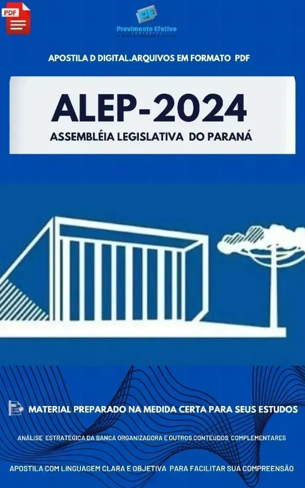 Apostila ALEP 2024 Técnico Legislativo - Legislativo Imagem