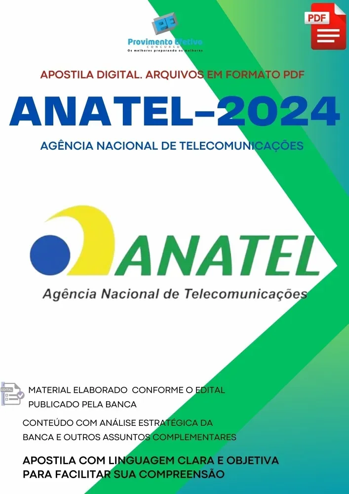 Apostila ANATEL Direito Especialista Regulação 2024