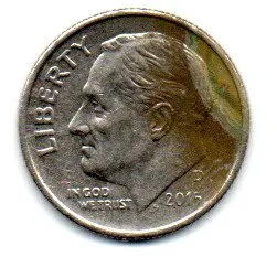 Estados Unidos - 2015D - 10 Cents Imagem