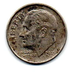 Estados Unidos - 2015D - 10 Cents Imagem