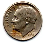 Estados Unidos - 1982D - 10 Cents