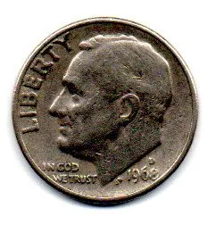 Estados Unidos - 1968D - 10 Cents
