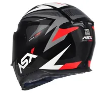 Capacete ASX Eagle Street Preto Grafite Branco - Foto 2