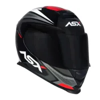 Capacete ASX Eagle Street Preto Grafite Branco - Foto 4