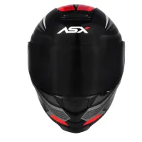 Capacete ASX Eagle Street Preto Grafite Branco - Foto 6
