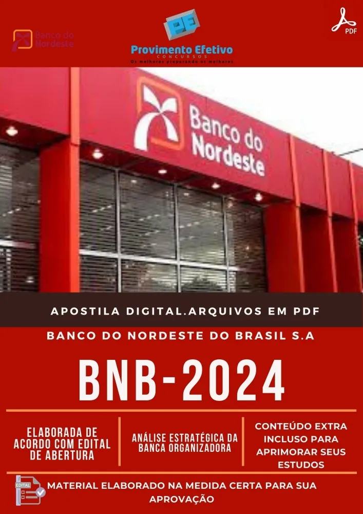 Apostila BNB Analista Bancário Prova 2024 Imagem