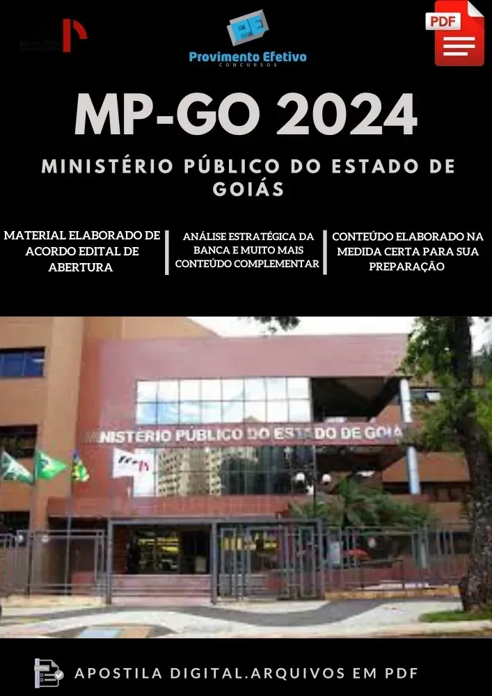 Apostila MP GO Engenheiro Mecânico  2024 Imagem